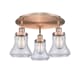 A thumbnail of the Innovations Lighting 916-3C-10-18 Bellmont Flush Antique Copper / Clear