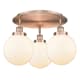 A thumbnail of the Innovations Lighting 916-3C-12-20 Canton Flush Antique Copper / Matte White