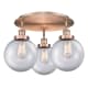 A thumbnail of the Innovations Lighting 916-3C-12-20 Canton Flush Antique Copper / Clear