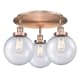 A thumbnail of the Innovations Lighting 916-3C-12-20 Canton Flush Antique Copper / Seedy