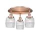 A thumbnail of the Innovations Lighting 916-3C-10-18 Colton Flush Antique Copper / Clear Halophane