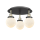A thumbnail of the Innovations Lighting 916-3C-10-18 Beacon Flush Black Antique Brass / Matte White