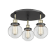 A thumbnail of the Innovations Lighting 916-3C-10-18 Beacon Flush Black Antique Brass / Clear