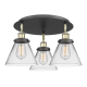 A thumbnail of the Innovations Lighting 916-3C-10-20 Cone Flush Black Antique Brass / Clear