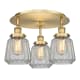 A thumbnail of the Innovations Lighting 916-3C-8-19 Chatham Flush Brushed Brass / Clear