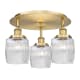 A thumbnail of the Innovations Lighting 916-3C-10-18 Colton Flush Brushed Brass / Clear Halophane