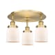 A thumbnail of the Innovations Lighting 916-3C-10-17 Bell Flush Brushed Brass / Matte White
