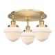 A thumbnail of the Innovations Lighting 916-3C-8-19 Oxford Flush Brushed Brass / Matte White