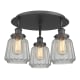 A thumbnail of the Innovations Lighting 916-3C-8-19 Chatham Flush Matte Black / Clear