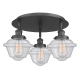 A thumbnail of the Innovations Lighting 916-3C-8-19 Oxford Flush Matte Black / Seedy