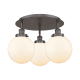 A thumbnail of the Innovations Lighting 916-3C-12-20 Canton Flush Oil Rubbed Bronze / Matte White