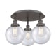 A thumbnail of the Innovations Lighting 916-3C-12-20 Canton Flush Oil Rubbed Bronze / Seedy