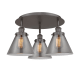 A thumbnail of the Innovations Lighting 916-3C-10-20 Cone Flush Oil Rubbed Bronze / Plated Smoke