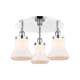 A thumbnail of the Innovations Lighting 916-3C-10-18 Bellmont Flush Polished Chrome / Matte White