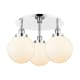 A thumbnail of the Innovations Lighting 916-3C-12-20 Canton Flush Polished Chrome / Matte White