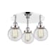 A thumbnail of the Innovations Lighting 916-3C-10-18 Beacon Flush Polished Chrome / Clear