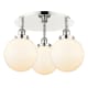 A thumbnail of the Innovations Lighting 916-3C-12-20 Canton Flush Polished Nickel / Matte White