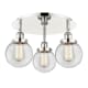 A thumbnail of the Innovations Lighting 916-3C-10-18 Beacon Flush Polished Nickel / Clear