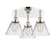 A thumbnail of the Innovations Lighting 916-3C-10-20 Cone Flush Polished Nickel / Clear