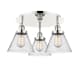 A thumbnail of the Innovations Lighting 916-3C-10-20 Cone Flush Polished Nickel / Seedy