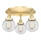 A thumbnail of the Innovations Lighting 916-3C-10-18 Beacon Flush Satin Gold / Clear
