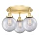 A thumbnail of the Innovations Lighting 916-3C-12-20 Canton Flush Satin Gold / Clear