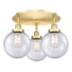 A thumbnail of the Innovations Lighting 916-3C-12-20 Canton Flush Satin Gold / Seedy