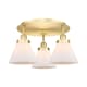 A thumbnail of the Innovations Lighting 916-3C-10-20 Cone Flush Satin Gold / Matte White