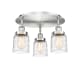 A thumbnail of the Innovations Lighting 916-3C-10-17 Bell Flush Satin Nickel / Clear Deco Swirl