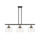 A thumbnail of the Innovations Lighting 916-3I-11-36 Bell Linear Black Antique Brass / Clear Deco Swirl