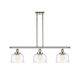 A thumbnail of the Innovations Lighting 916-3I-11-36 Bell Linear Polished Nickel / Clear Deco Swirl
