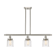 A thumbnail of the Innovations Lighting 916-3I-10-36 Bell Linear Brushed Satin Nickel / Deco Swirl
