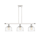 A thumbnail of the Innovations Lighting 916-3I-11-36 Bell Linear White and Polished Chrome / Clear Deco Swirl