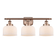A thumbnail of the Innovations Lighting 916-3W-13-28 Bell Vanity Antique Copper / Matte White