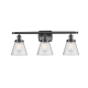 A thumbnail of the Innovations Lighting 916-3W Small Cone Matte Black / Seedy