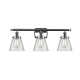 A thumbnail of the Innovations Lighting 916-3W Small Cone Polished Chrome / Clear