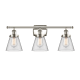 A thumbnail of the Innovations Lighting 916-3W-11-26 Cone Vanity Polished Nickel / Clear