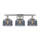 A thumbnail of the Innovations Lighting 916-3W Large Bell Brushed Satin Nickel / Plated Smoke