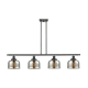 A thumbnail of the Innovations Lighting 916-4I-10-48-L Bell Linear Matte Black / Silver Plated Mercury