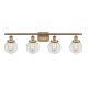 A thumbnail of the Innovations Lighting 916-4W-11-36 Beacon Vanity Brushed Brass / Clear