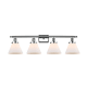 A thumbnail of the Innovations Lighting 916-4W-11-38 Cone Vanity Polished Chrome / Matte White