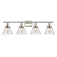 A thumbnail of the Innovations Lighting 916-4W-11-38 Cone Vanity Polished Nickel / Seedy