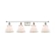 A thumbnail of the Innovations Lighting 916-4W-11-38 Cone Vanity White and Polished Chrome / Matte White