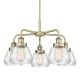 A thumbnail of the Innovations Lighting 916-5CR-14-25 Fulton Chandelier Antique Brass / Clear