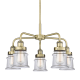 A thumbnail of the Innovations Lighting 916-5CR-15-24 Canton Chandelier Antique Brass / Clear
