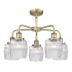 A thumbnail of the Innovations Lighting 916-5CR-15-24 Colton Chandelier Antique Brass / Clear Halophane