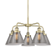 A thumbnail of the Innovations Lighting 916-5CR-15-26 Cone Chandelier Antique Brass / Plated Smoke
