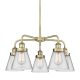 A thumbnail of the Innovations Lighting 916-5CR-15-25 Cone Chandelier Antique Brass / Clear
