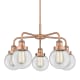 A thumbnail of the Innovations Lighting 916-5CR-16-24 Beacon Chandelier Antique Copper / Clear