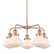 A thumbnail of the Innovations Lighting 916-5CR-14-25 Olean Chandelier Antique Copper / Matte White